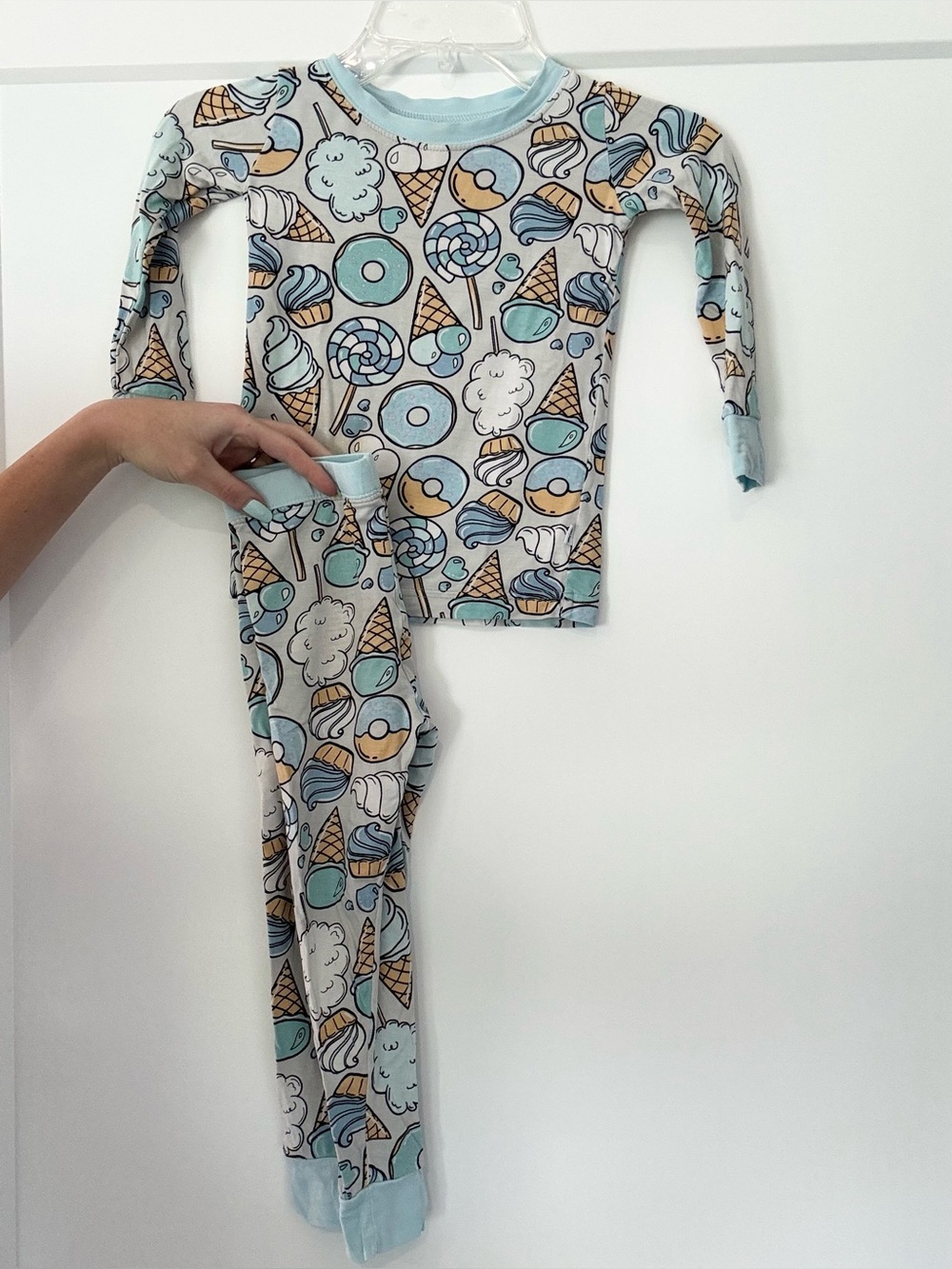 Little Sleepies Blue Sweet Treats Two Piece Long Sleeve Pajama Set 18/24 m
